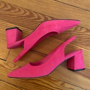 Hot Pink Kitten Heels
